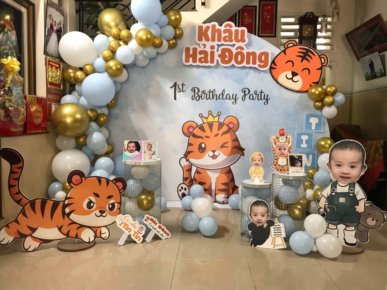 Trang trí sinh nhật cho bé tại nhà Cầu Giấy Minh Đăng  Bảo Châu  Dịch vụ trang  trí sinh nhật tại Hà Nội